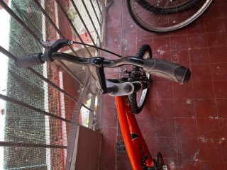Bicicleta infantil todoterreno naranja