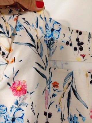 Conjunto falda y blusa floral Talla L/ XL