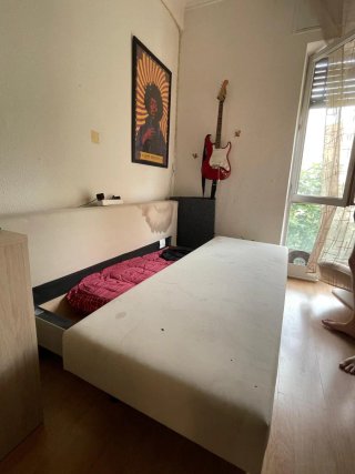 Sofá Cama ikea Tela Beige (con tela azul)