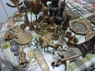 Lote Antigüedades Bronce y Latón