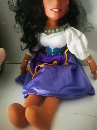 Peluche Quasimodo y Esmeralda Disney
