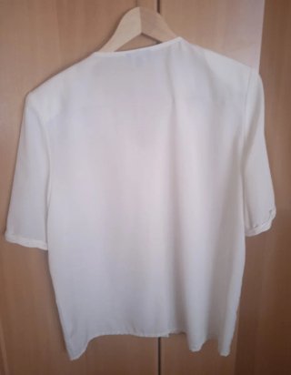 Blusa Cortefiel Talla 46 Blanca. Vintage.