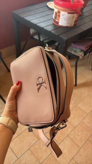 Borsa Bauletto Calvin Klein Nude