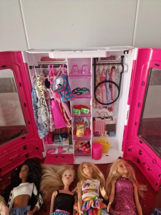 Conjunto Juguetes Barbie Casa Cocina Baño