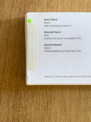 Apple Watch 42mm XL Cinturino Sport Nero