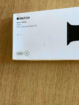 Apple Watch 42mm XL Cinturino Sport Nero