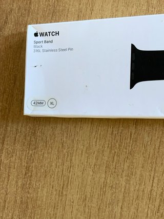 Apple Watch 42mm XL Cinturino Sport Nero