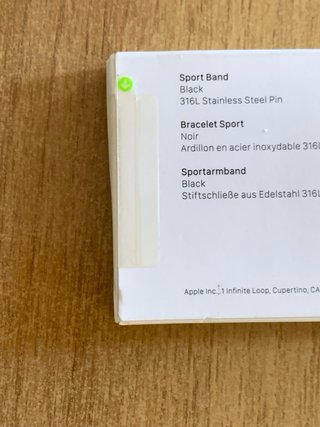Apple Watch 42mm XL Cinturino Sport Nero