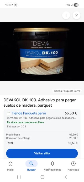 DEVAKOL DK-100 Adhesivo para parquet