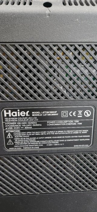 Televisor Haier Negro