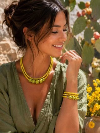 Set Collana e Bracciali Argilla Polimerica