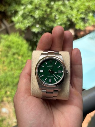 Rolex Oyster Perpetual 124300 Esfera Verde
