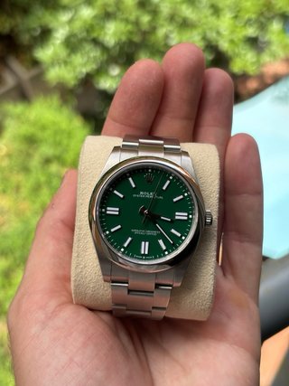 Rolex Oyster Perpetual 124300 Esfera Verde