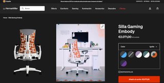 Silla Gaming Herman Miller x Logitech G Embody