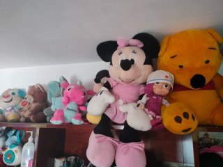 Lote de peluches: Minnie, Winnie Pooh, Masha