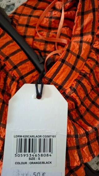 Vestido largo Brave Soul London naranja talla únic