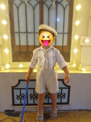 Traje Flamenco Niño Blanco Talla 2-3 años