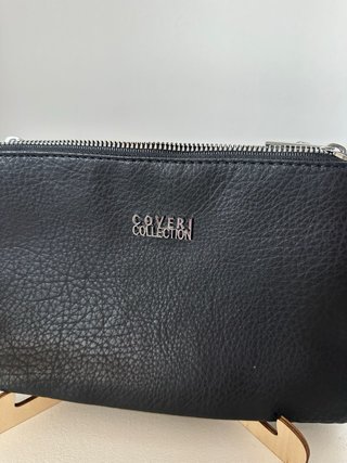 Pochette Enrico Coveri nera 3 scomparti
