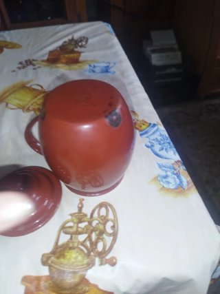 Puchero sello ciervo vintage