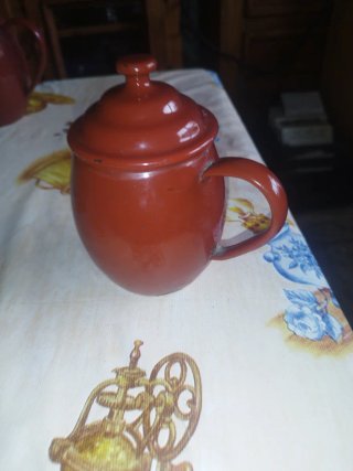Puchero sello ciervo vintage