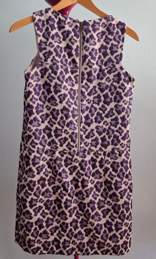 Vestido estampado animal print NAF NAF morado
