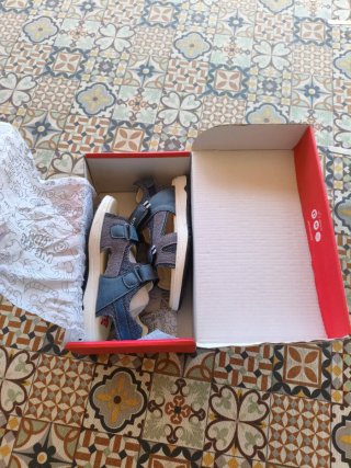 Sandalias Garvalin ABIERTAS Azul/Gris TALLA 30