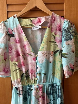 Vestido largo estampado floral