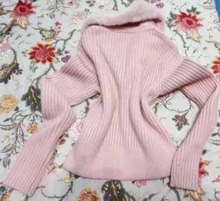 Chaqueta Zara Rosa Peluche Talla m