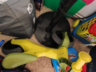 Bicicleta infantil verde