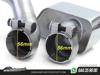 DIFUSOR TRASERO BRILLO BMW SERIE 5 F10/F11 + CONVERSIÓN A DOS SALIDAS V8
