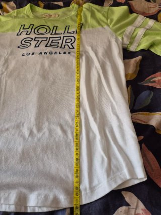 Camiseta Hollister bicolor Talla S