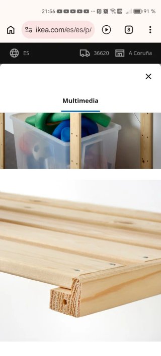 Estantería HEJNE Ikea Madera