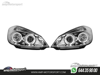FAROS DELANTEROS OJOS DE ANGEL PARA RENAULT CLIO