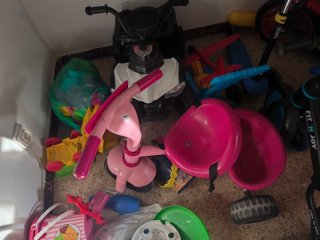 Triciclo rosa para niños