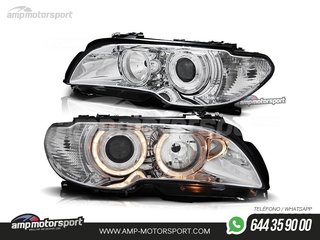 FAROS DELANTEROS OJOS DE ANGEL PARA BMW SERIE 3 E46 / COUPE / CABRIO