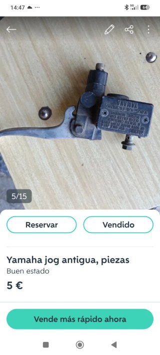 Bomba de freno Yamaha Jog 50