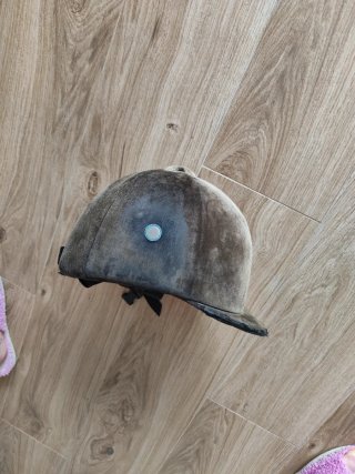 Casco de equitación marrón adulto