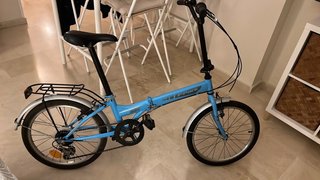 Bicicleta plegable azul F-Park