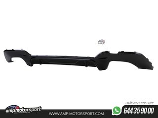DIFUSOR TRASERO PARA BMW SERIE 3 G20 G21 + COLAS DOBLES NEGRAS