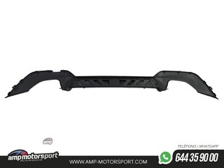 DIFUSOR TRASERO PARA BMW SERIE 3 G20 G21 + COLAS DOBLES NEGRAS