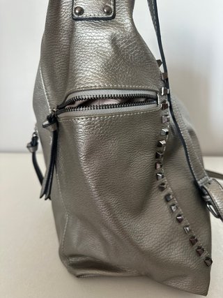Borsa MASANOVA argento borchie