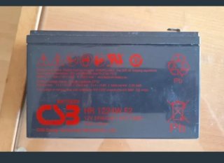 Batería CSB HR 1224W F2 12V y 6.5Ah