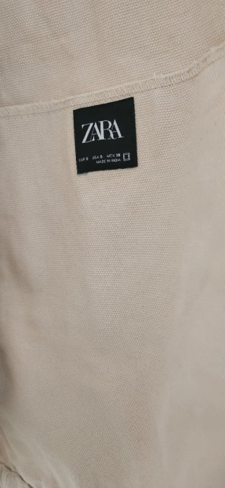 Chaqueta Zara S Bordada Beige