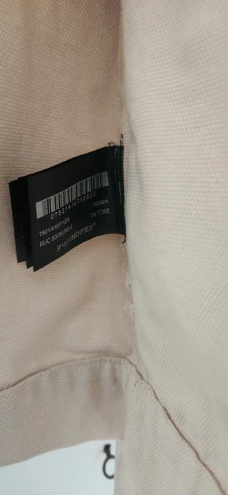 Chaqueta Zara S Bordada Beige