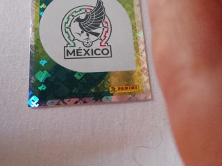 Carta Panini México Rara