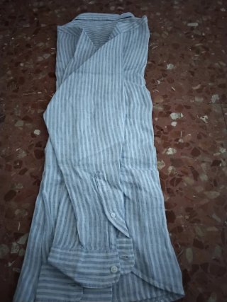 Camisa C&A Rayas Azul Blanco Talla XXL