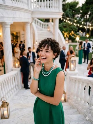 Set Collana Bracciale Orecchini Argilla Polimerica