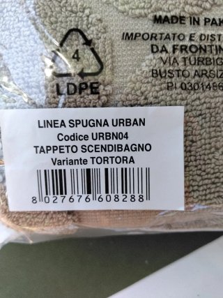 Tappeto scendibagno Alviero Martini cotone nuovo
