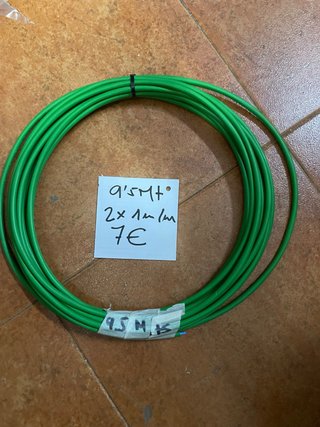 Manguera verde 9.5m de 2x1 mm