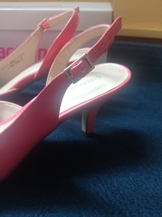 Zapatos Graceland rosa tacón slingback